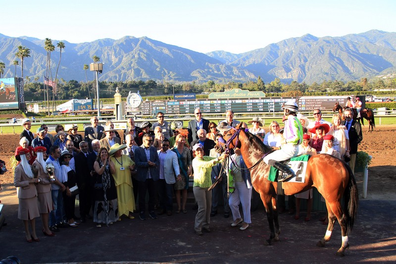 Racing day at Santa Anita Park